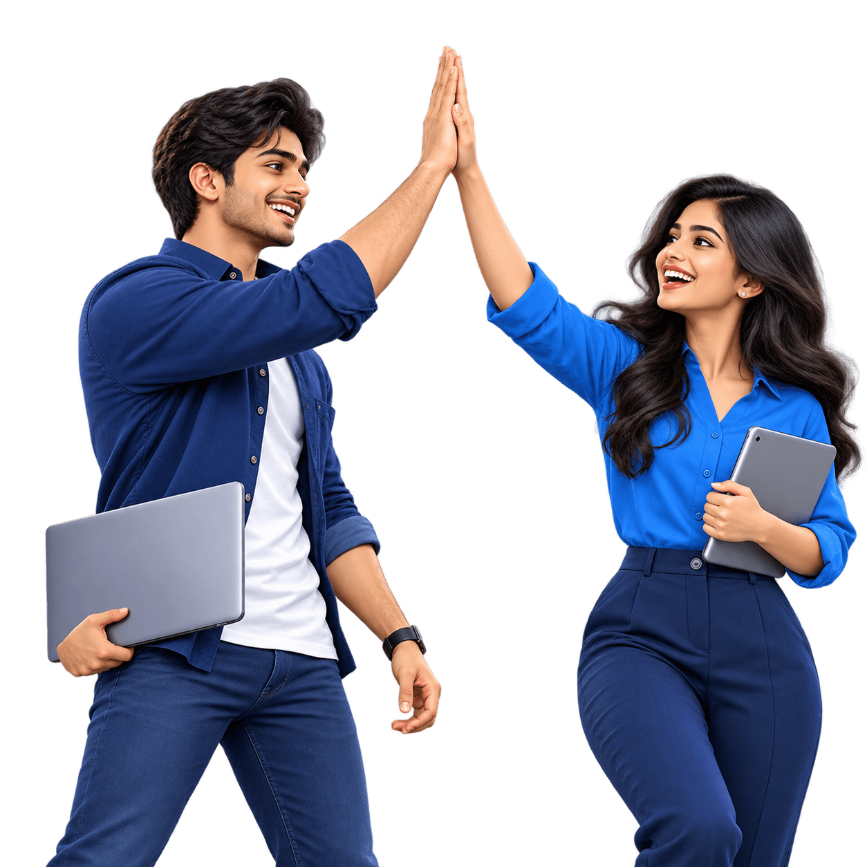 Original illustration of collaborative Indian professionals representing trust and craft