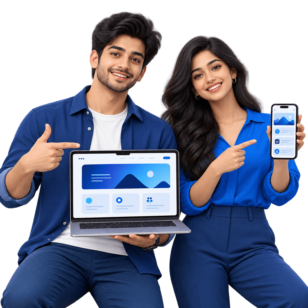 Indian developers presenting website projects