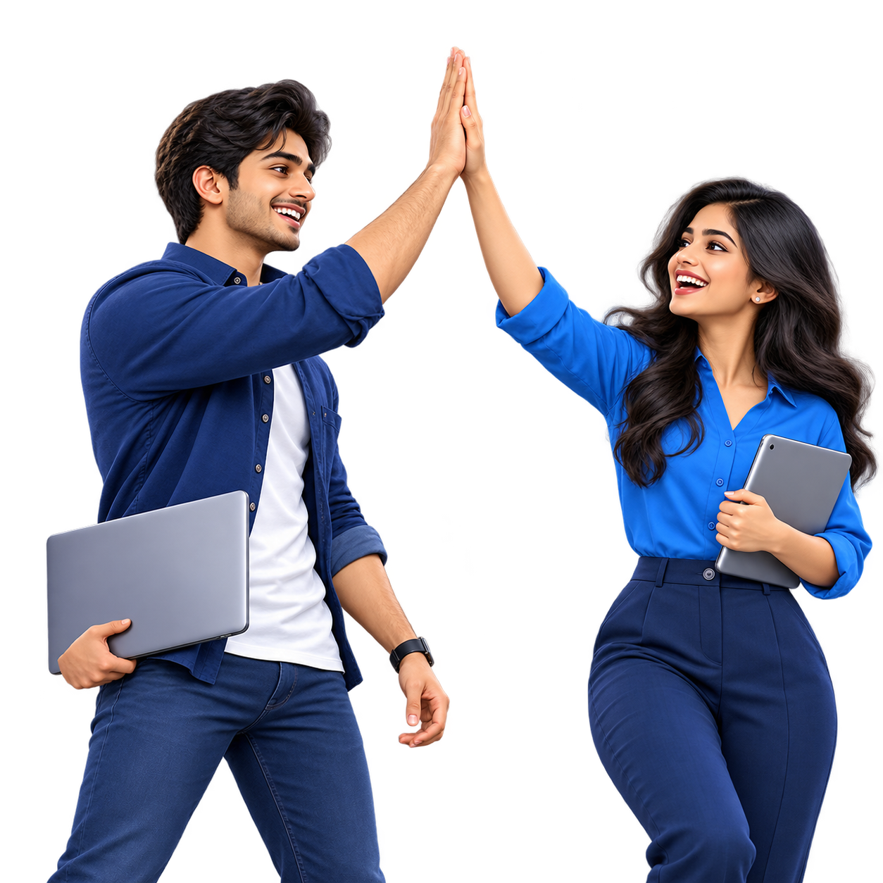 Original illustration of collaborative Indian professionals representing trust and craft